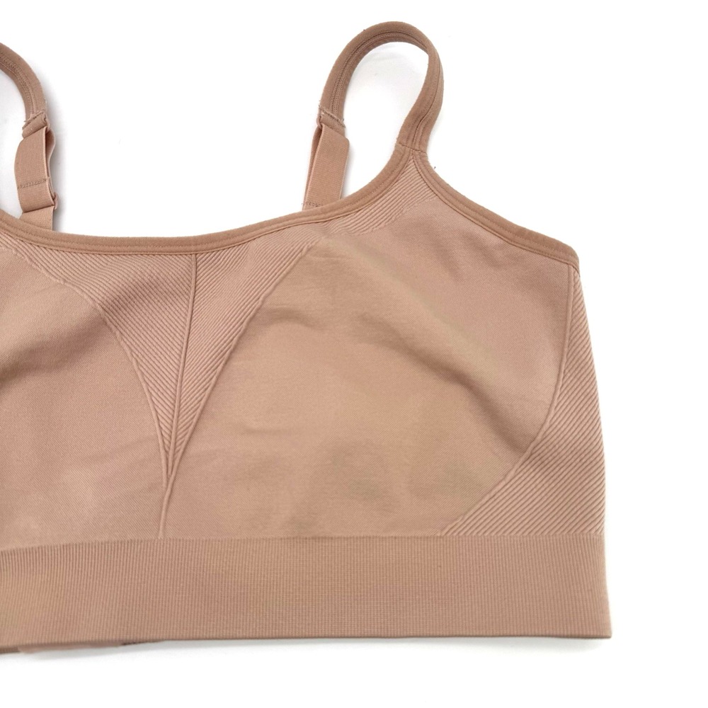 Soma Sport Seamless Ballet Back Bra XXL Beige Convertible Straps Stretchy - Picture 2 of 7